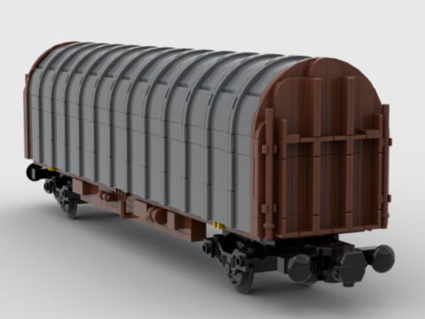 Plan de construction wagon plat bâché série Kil de la SNCF version d'origine