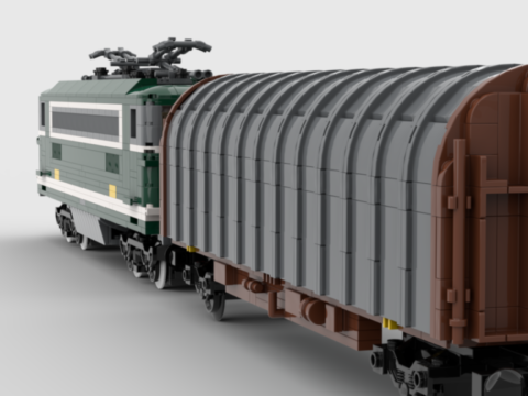 Plan de construction wagon plat bâché série Kil de la SNCF version d'origine