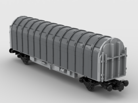 Plan de construction wagon plat bâché série Kil de la SNCF