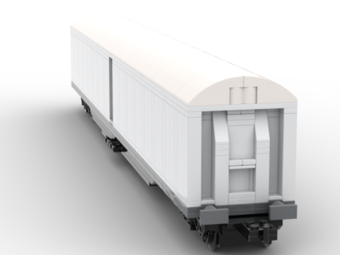 Plan de construction wagon SNCF EVS-SNAV2​ gris clair toit gris clair