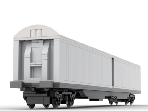 Plan de construction wagon SNCF EVS-SNAV2​ gris clair toit gris clair