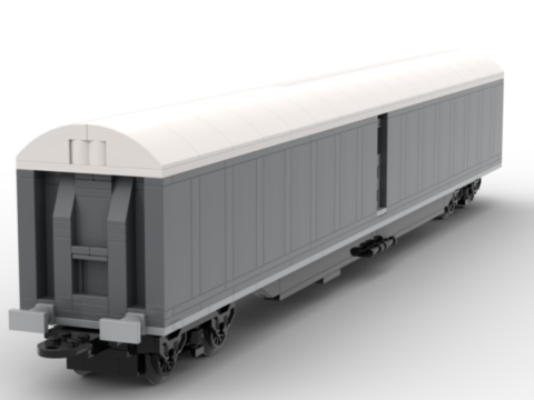 Plan de construction wagon SNCF EVS-SNAV2 gris toit blanc
