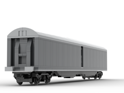 Plan de construction wagon SNCF EVS-SNAV2 gris toit gris