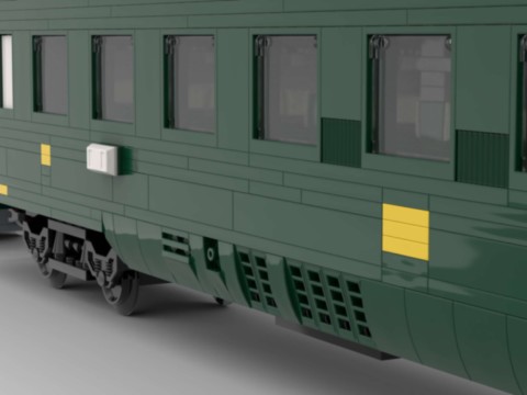Wagon UIC MOC 1ere classe vert